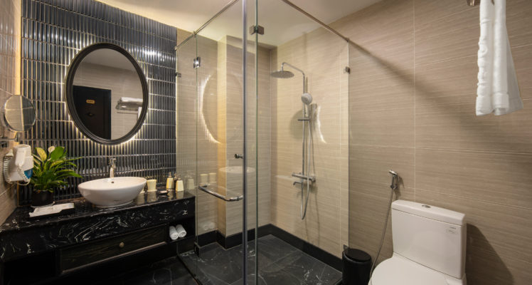 executive room with walk-in shower in hanoi