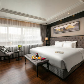 premium room with hanoi old quarter view